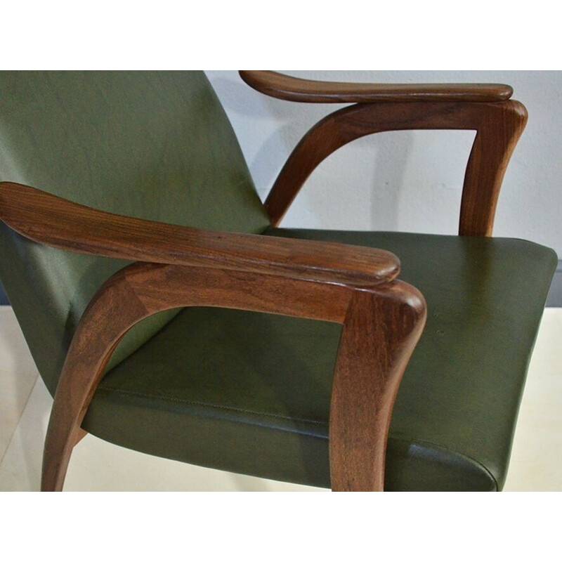 teak vintage armchair - 1960s