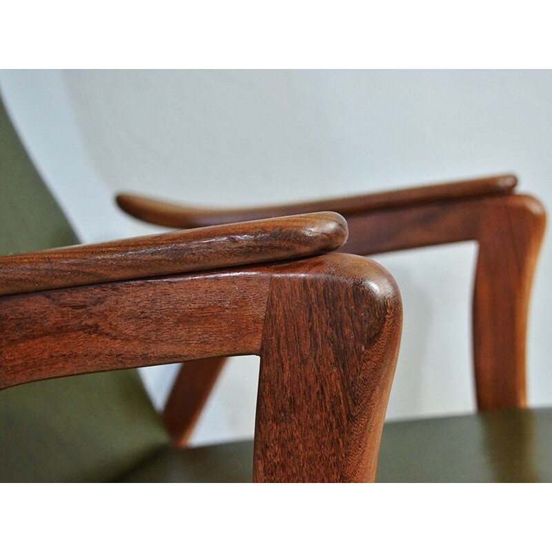 teak vintage armchair - 1960s