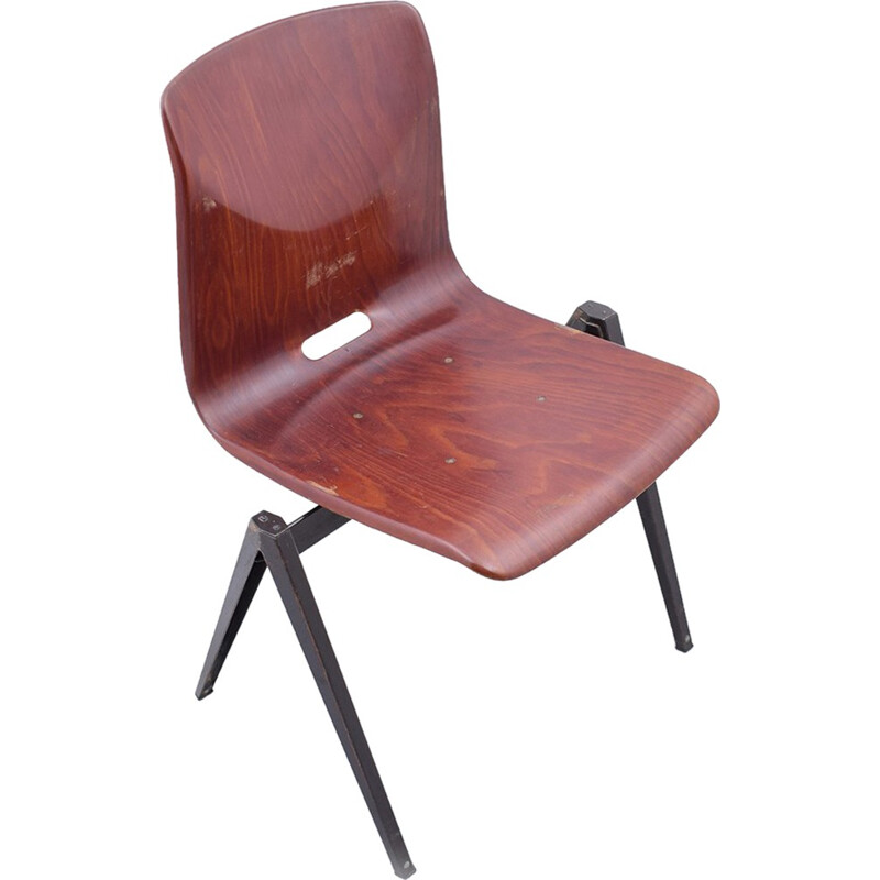 Vintage Dutch School Chair Model "S22" by Galvanitas -  1960s