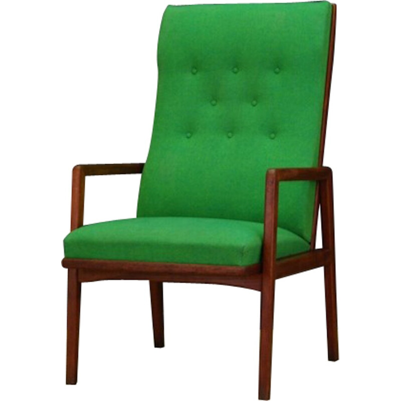 Green vintage scandinavian armchair - 1970s