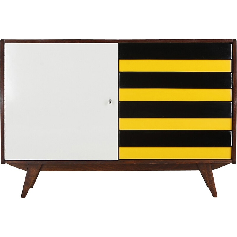 Vintage oak sideboard by Jiri Jiroutek for Interier Praha - 1960s