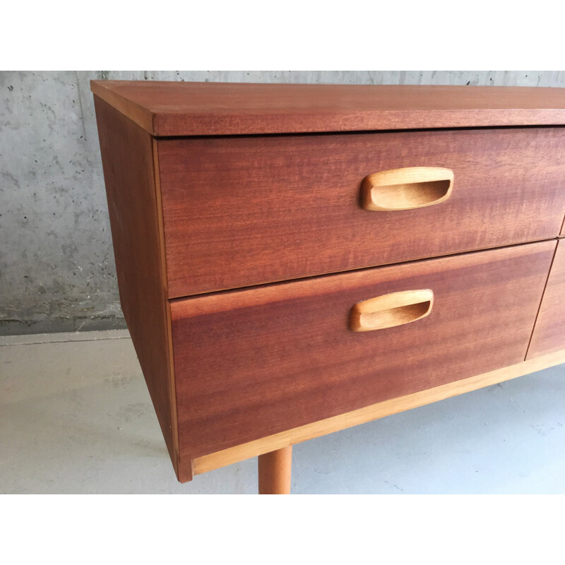 Mid-century wide chest of drawers for Schreiber - 1970s