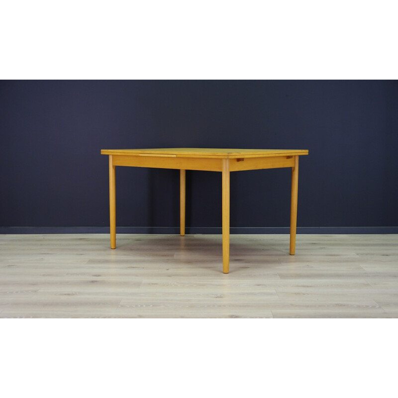 Danish Vintage Classic Ash Dining Table - 1960s