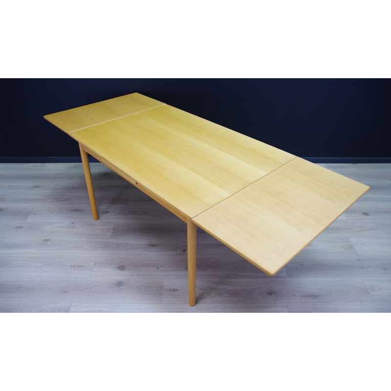 Danish Vintage Classic Ash Dining Table - 1960s