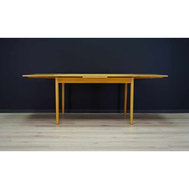 Danish Vintage Classic Ash Dining Table - 1960s