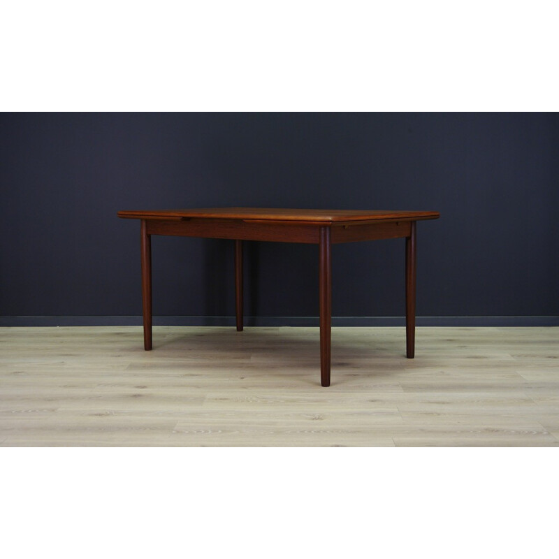 Vintage Brown Teak Dining Table Classic - 1960s