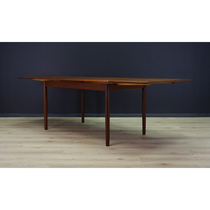 Vintage Brown Teak Dining Table Classic - 1960s