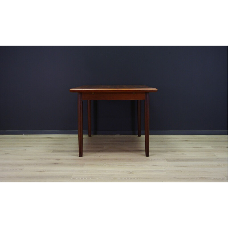 Vintage Brown Teak Dining Table Classic - 1960s