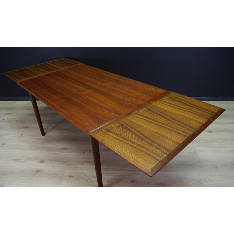 Vintage Brown Teak Dining Table Classic - 1960s