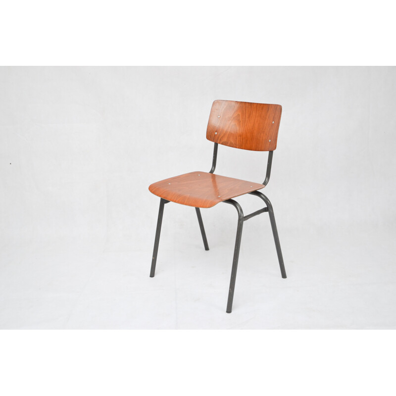 Vintage wood chair Ahrend Cirkel - 1960s
