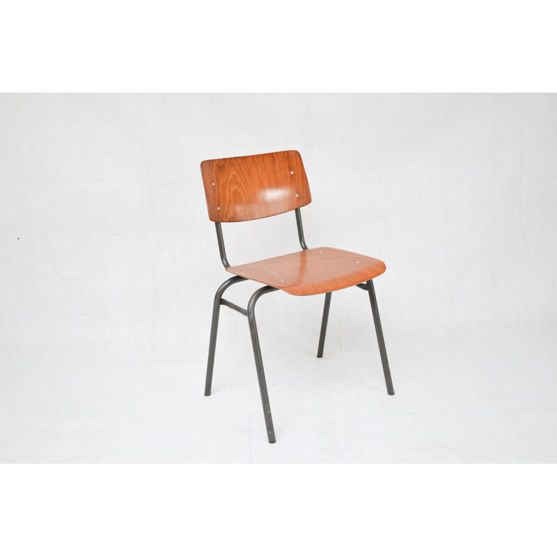 Vintage wood chair Ahrend Cirkel - 1960s