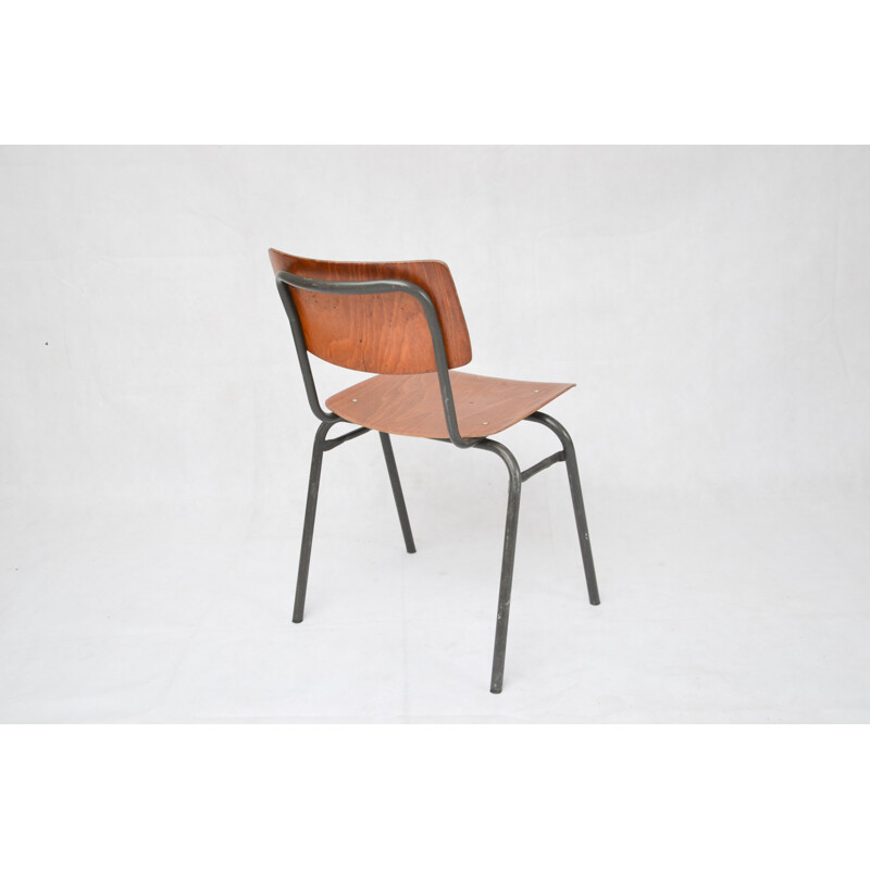 Vintage wood chair Ahrend Cirkel - 1960s