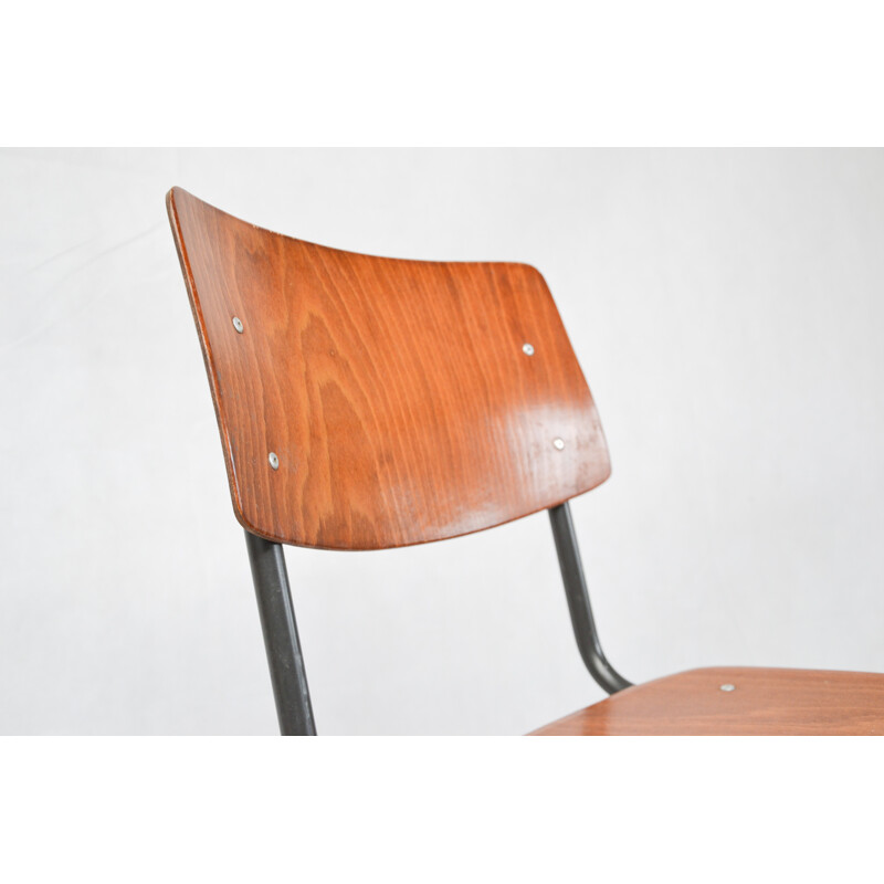 Vintage wood chair Ahrend Cirkel - 1960s