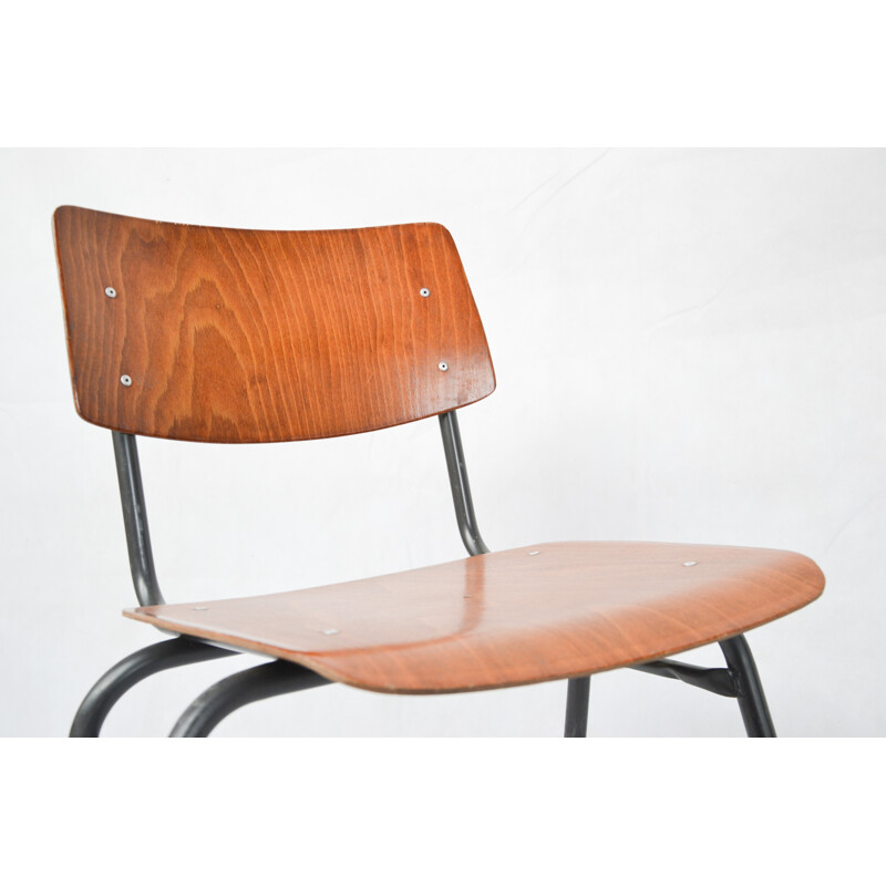 Vintage wood chair Ahrend Cirkel - 1960s