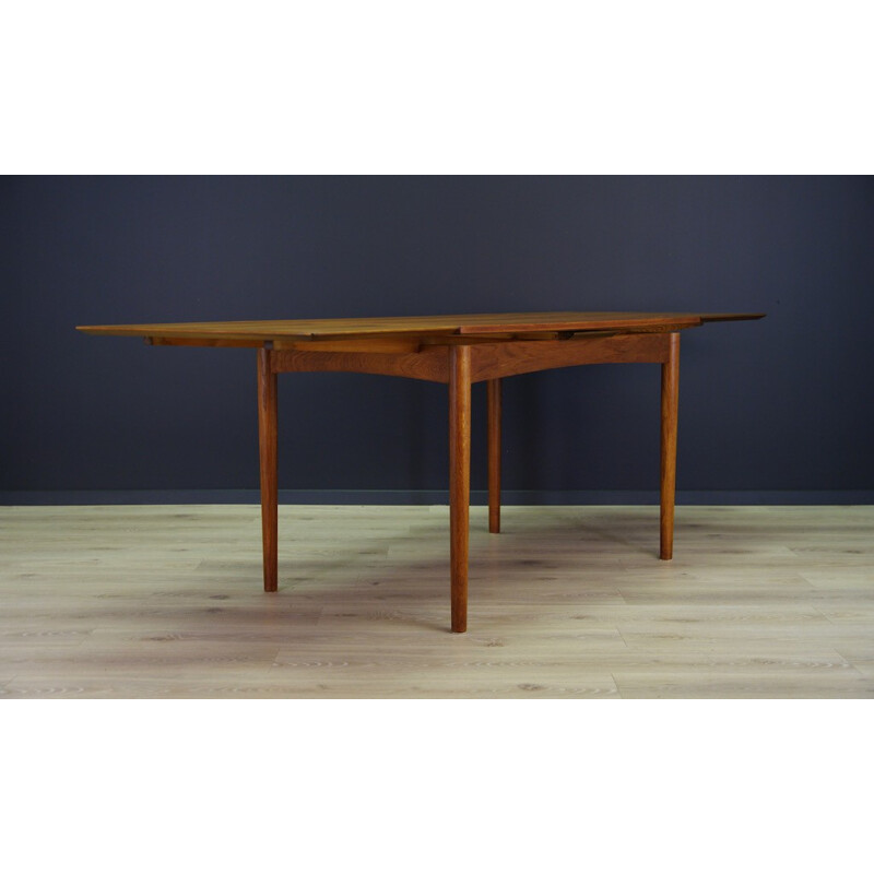 Mid-Century Teak Danish Dining Table - 1970s 