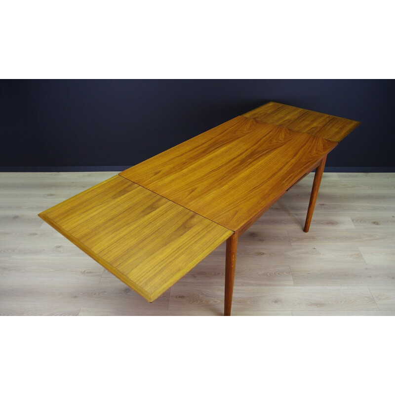 Mid-Century Teak Danish Dining Table - 1970s 