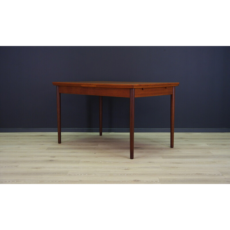 Table à repas vintage scandinave en teck - 1960