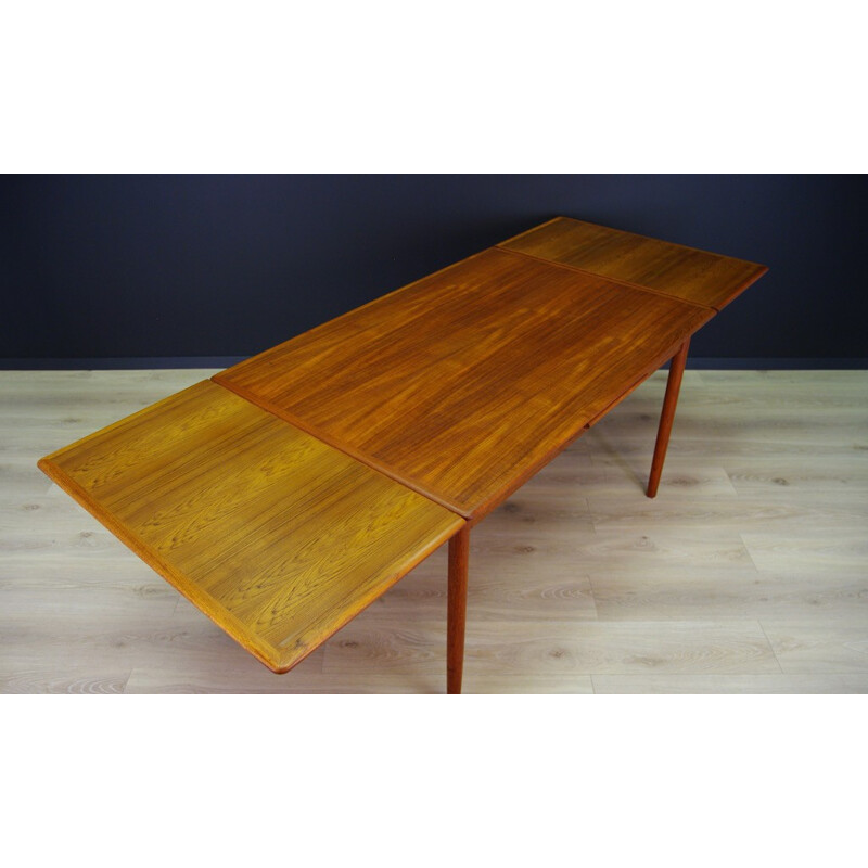 Table à repas scandinave Vintage Design en Teck - 1960