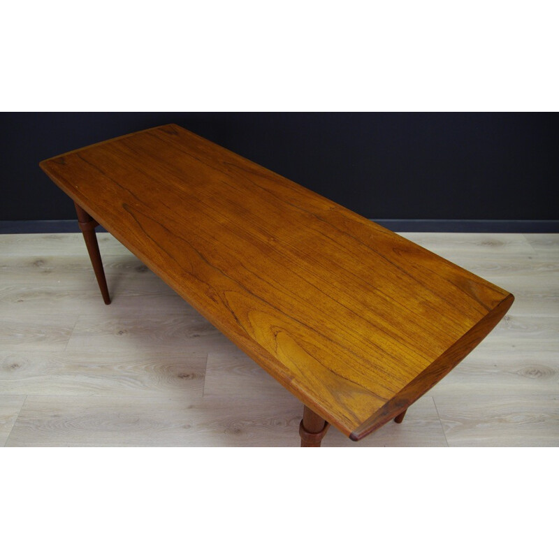 Table Basse scandinave Vintage en Teck - 1960