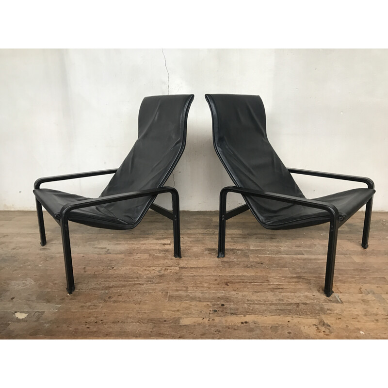 Pair of Lounge Chairs Golfo Dei Poeti by Jacques Toussaint & Patrizia Angeloni for Matteo Grassi - 1970s