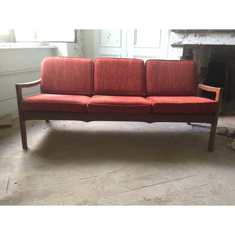 Vintage Scandinavian Bench by Ole Wansher for France & son - 1950s