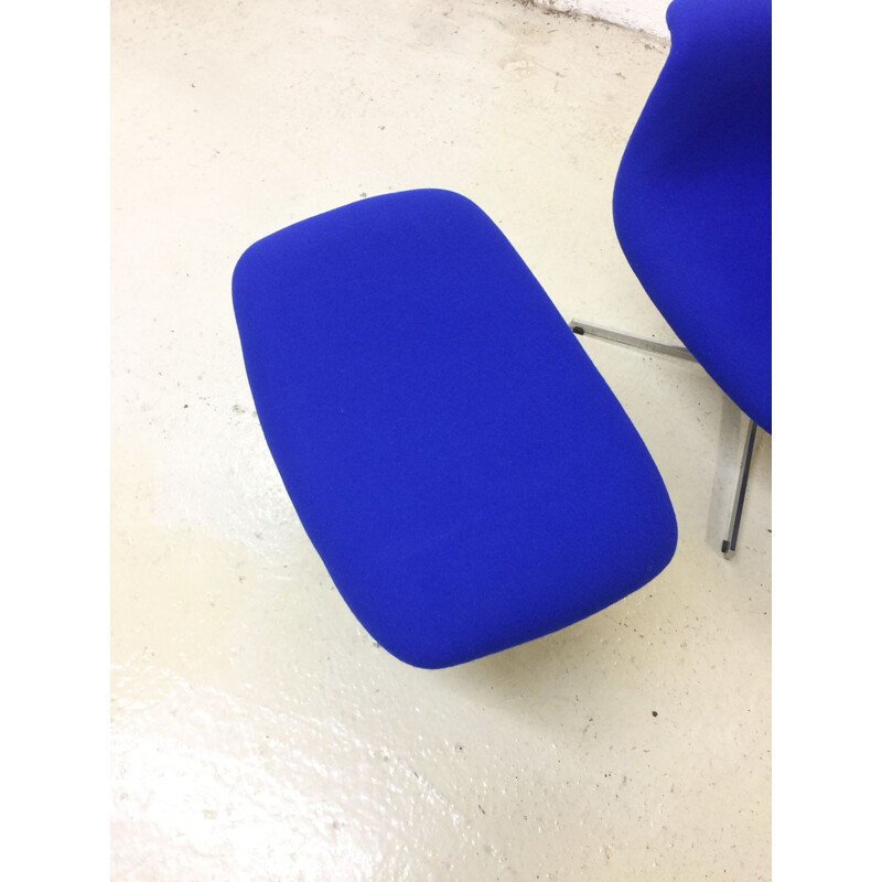 Big Tulip blue armchair by Pierre Paulin fro ARTIFORT - 1960s