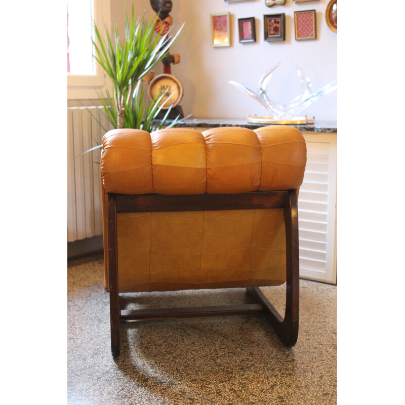 Vintage Leather German Armchair - 1960s