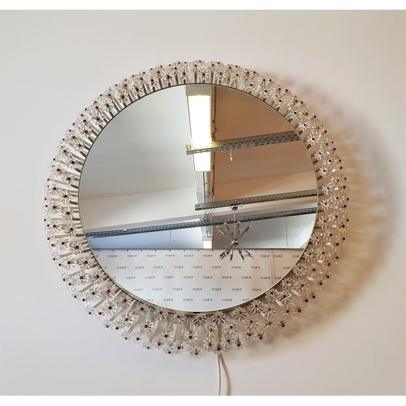 Round Wall Mirror by Emil Stejnar for Rupert Nikoll - 1950s 