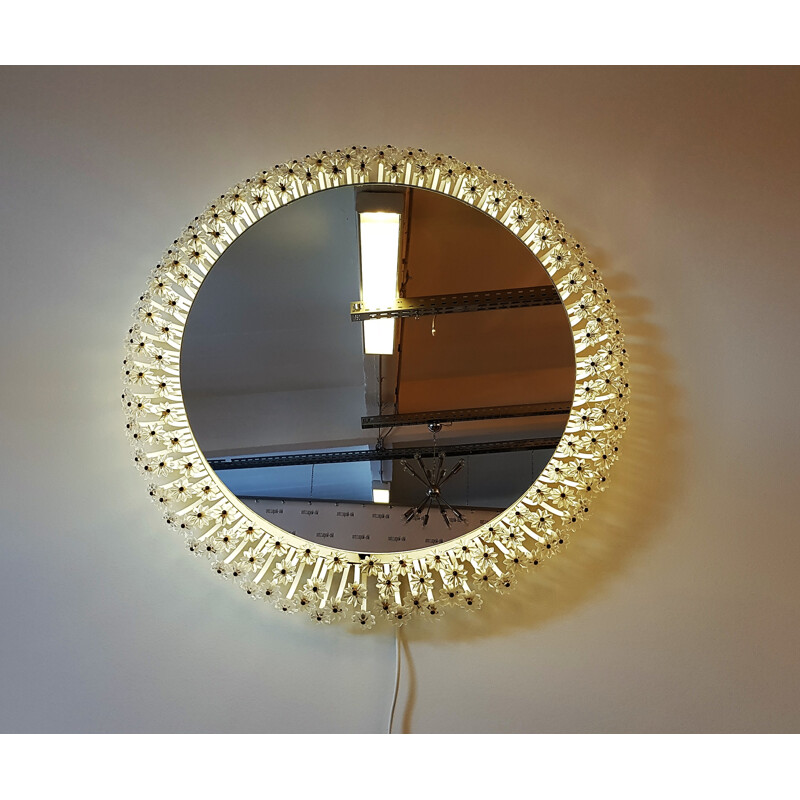 Round Wall Mirror by Emil Stejnar for Rupert Nikoll - 1950s 