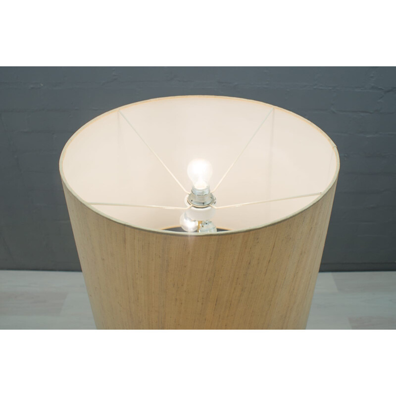 Scandinavische vloerlamp van teakhout en messing, 1960