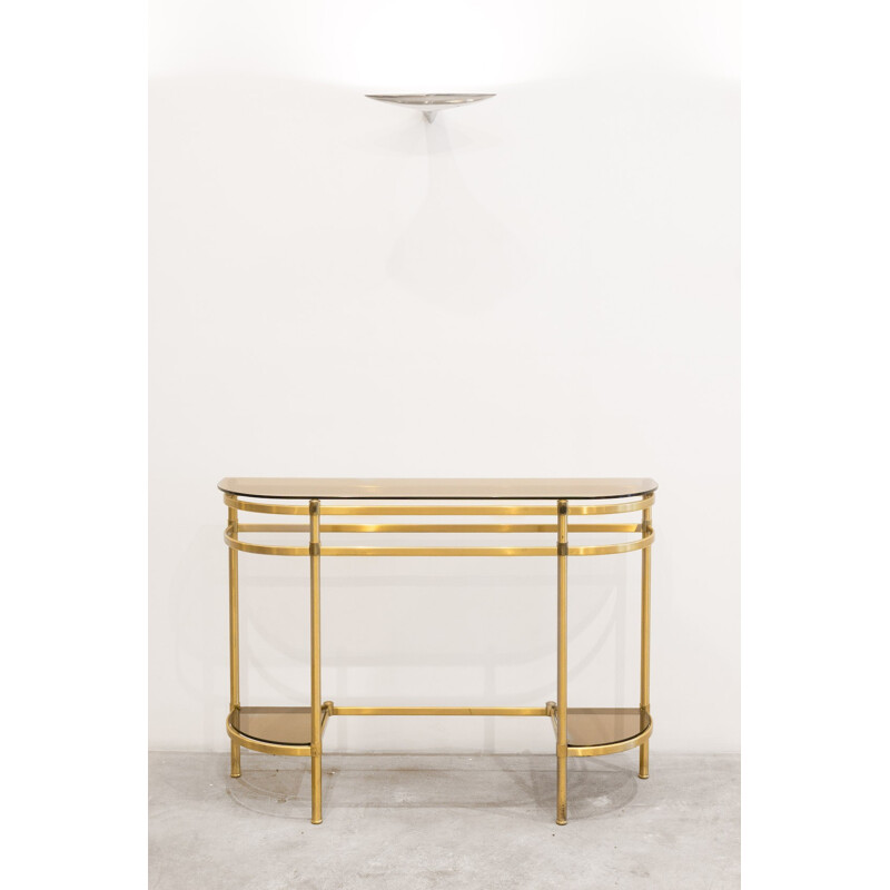 Vintage brass Italian console - 1960s