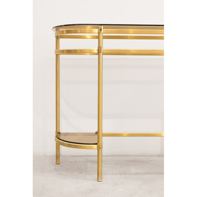 Vintage brass Italian console - 1960s