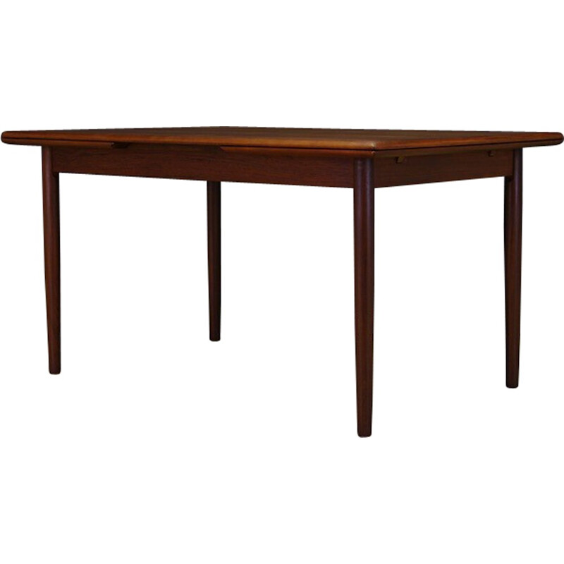 Vintage Brown Teak Dining Table Classic - 1960s