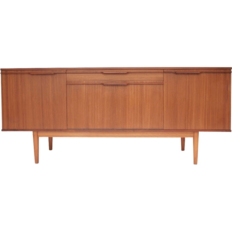 Vintage light honey teak Sideboard - 1960s