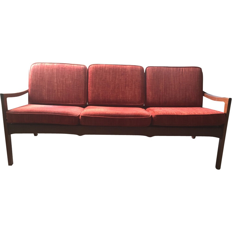 Vintage Scandinavian Bench by Ole Wansher for France & son - 1950s