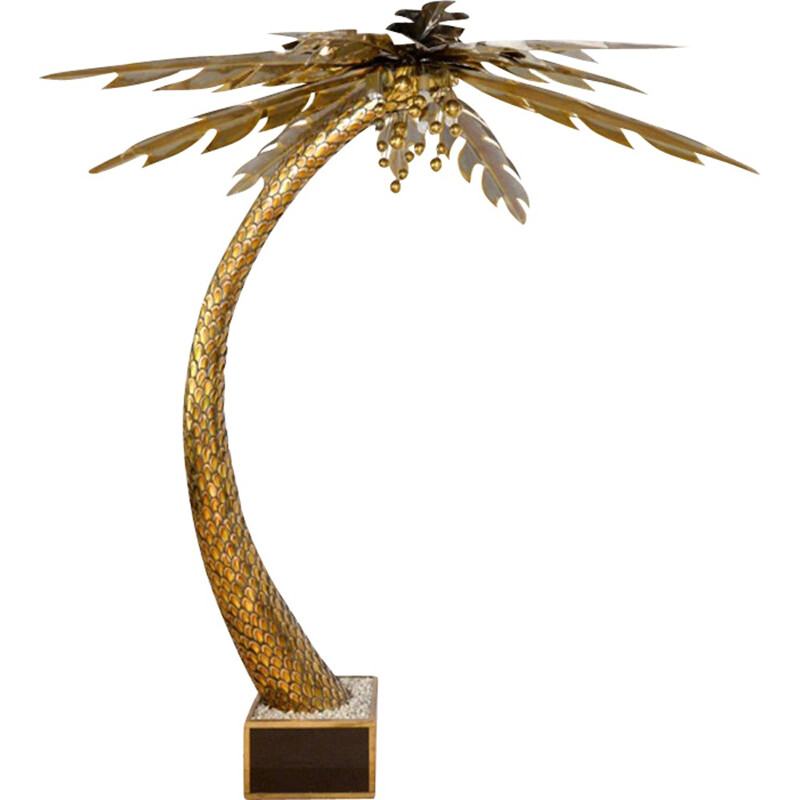 Floor lamp "Xl Palm Tree" pour Maison Jansen - 1970s