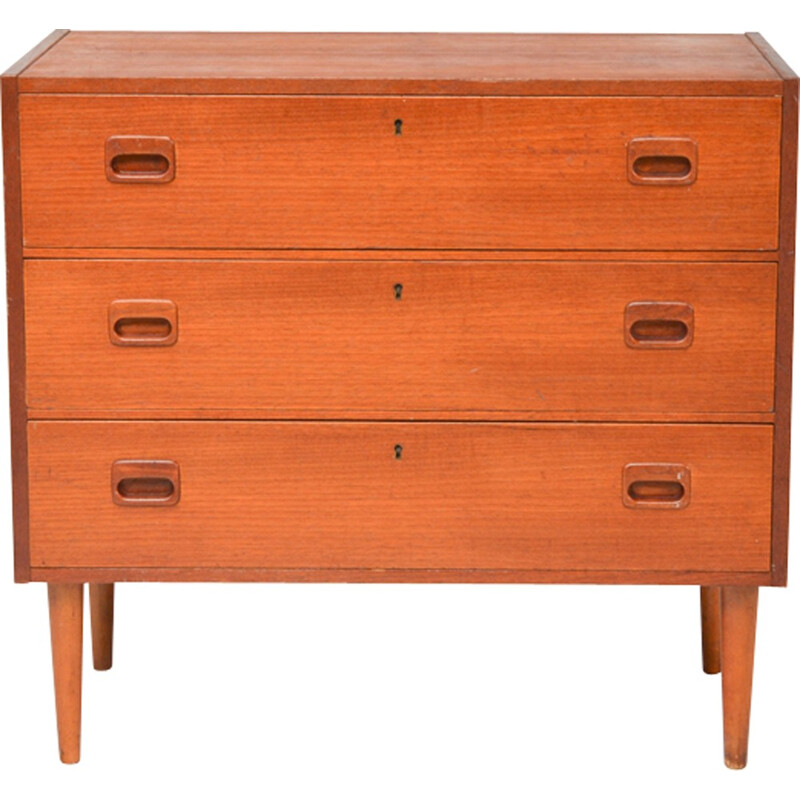 Scandinavian teak vintage chest of drawers - 1960s