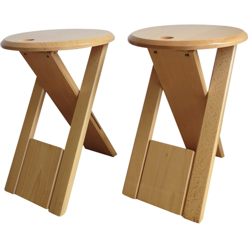 Pair of vintage "Suzy" stools produced by Princes Design Works - 1980s 
