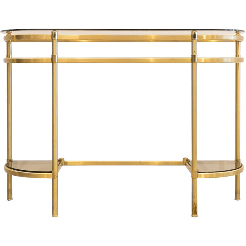 Vintage brass Italian console - 1960s