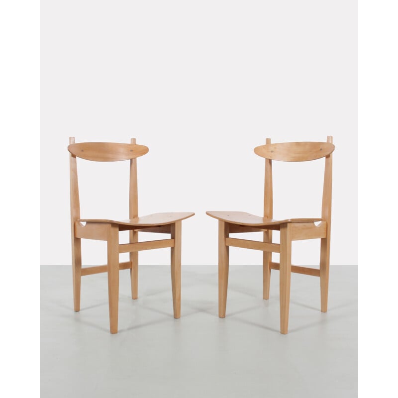 Paire de chaises polonaises par Maria Chomentowska - 1950