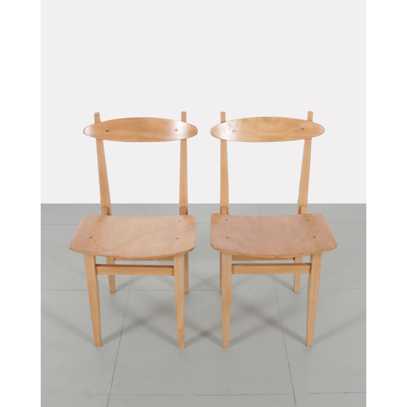 Pair of Polish chairs by Maria Chomentowska - 1950s