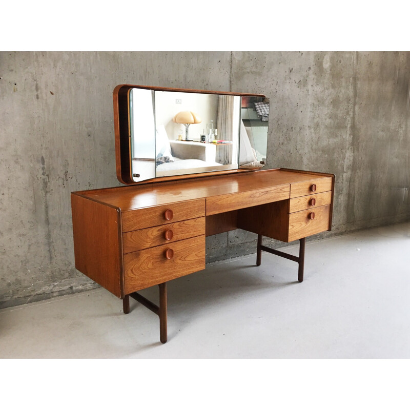 Mid-century vanity table with mirror - 1960s