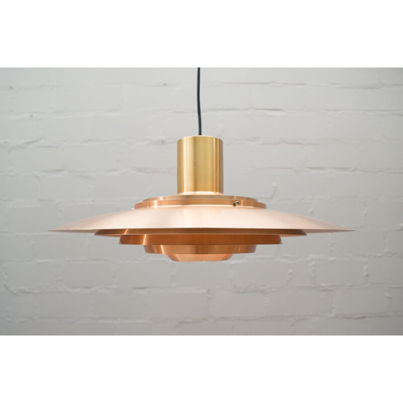 Vintage Copper Lamp by Jørgen Kastholm & Preben Fabricius for Nordisk Solar - 1960s