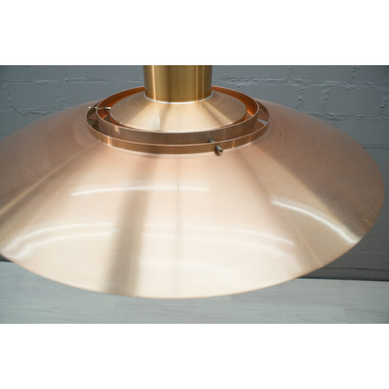 Vintage Copper Lamp by Jørgen Kastholm & Preben Fabricius for Nordisk Solar - 1960s
