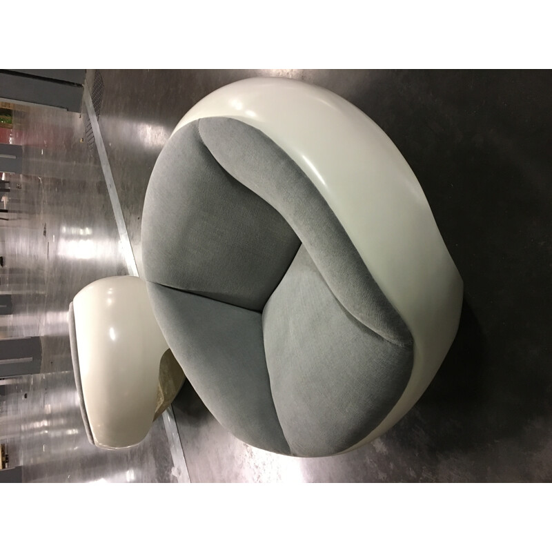 Set of 2 vintage armchair "EGG" by Mario Sabot - 1960s