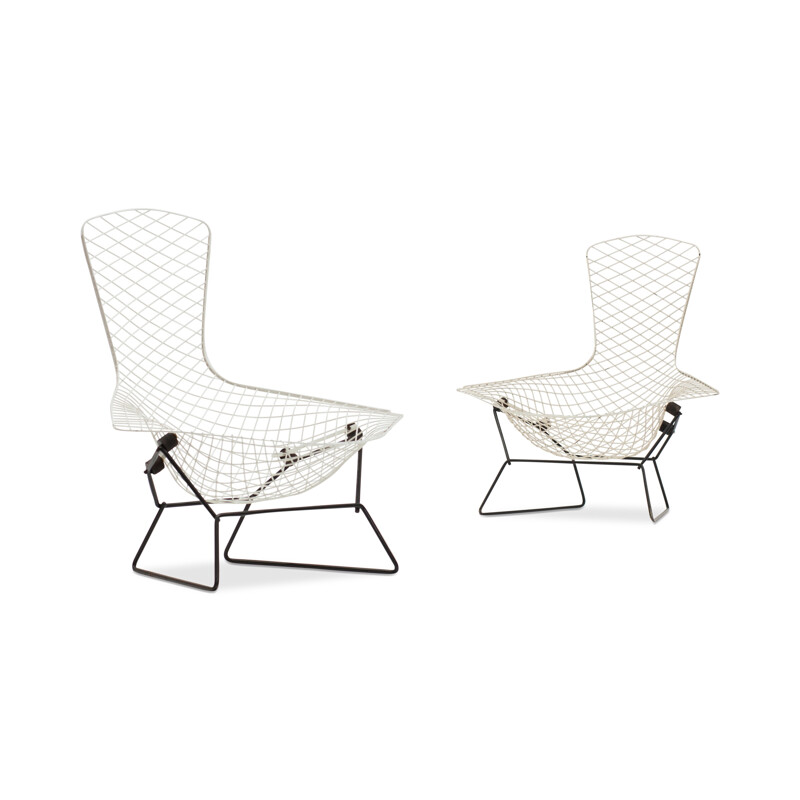 Pair Of vintage Bird Chairs by Bertoia - 1960s