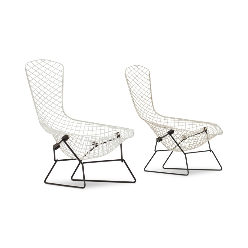 Pair Of vintage Bird Chairs by Bertoia - 1960s