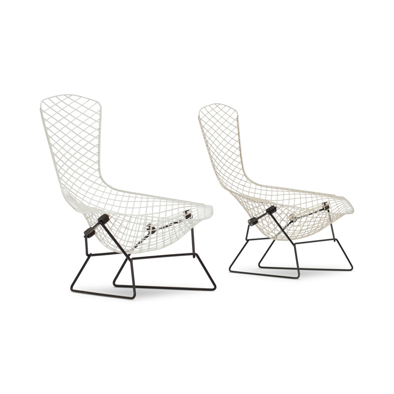 Paire De Chaises d'Oiseaux vintage par Bertoia - 1960