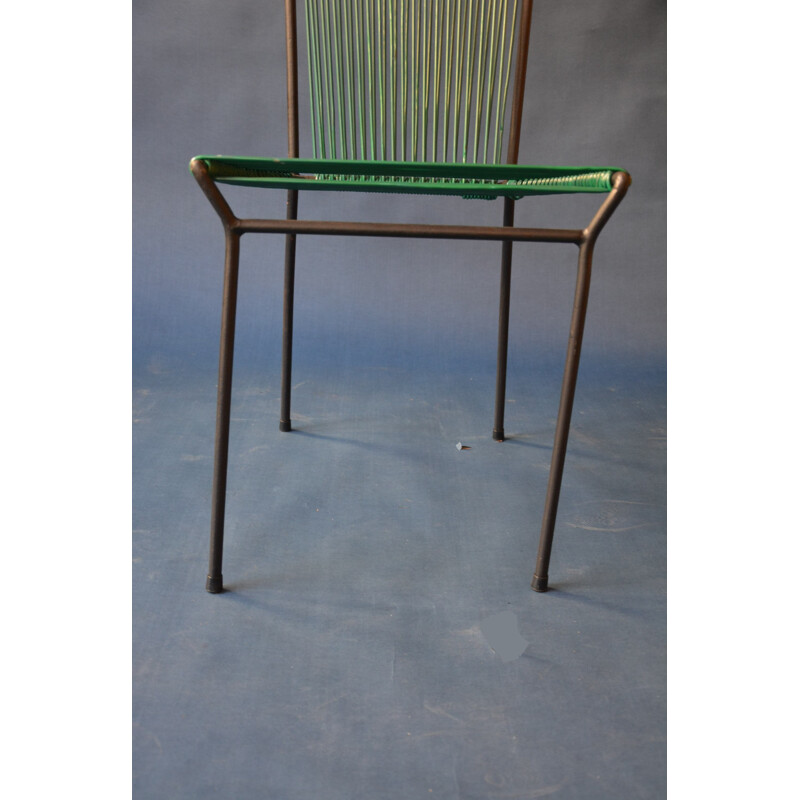 Set of 4 scoubidou chairs - 1950s