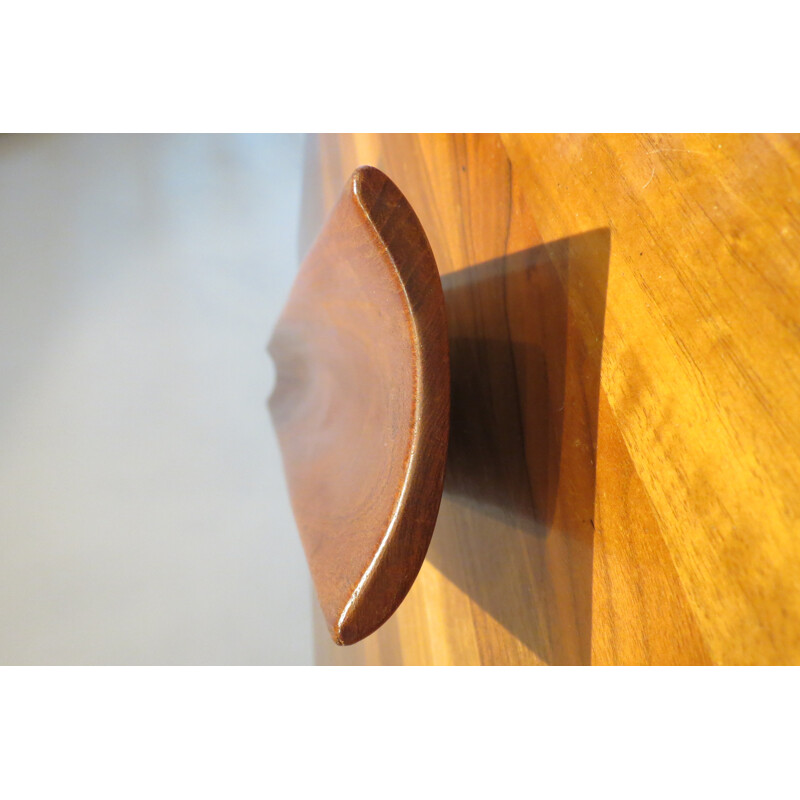 Long solid Teak plate - 1960s